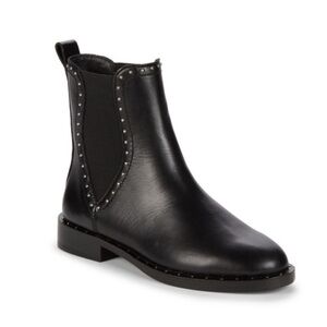 REBECCA MINKOFF Sabeen Studded Leather Chelsea Boots Black
